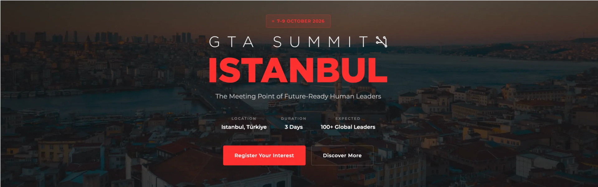 GTA Summit Istanbul — 7–9 October 2026